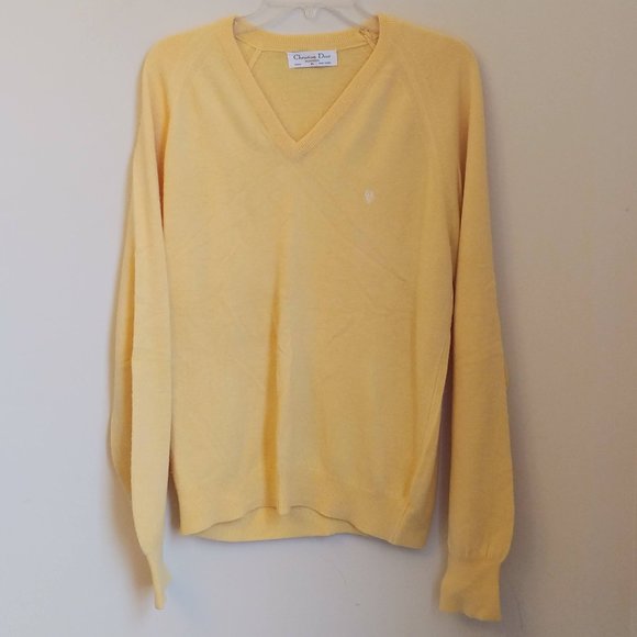 dior yellow sweater
